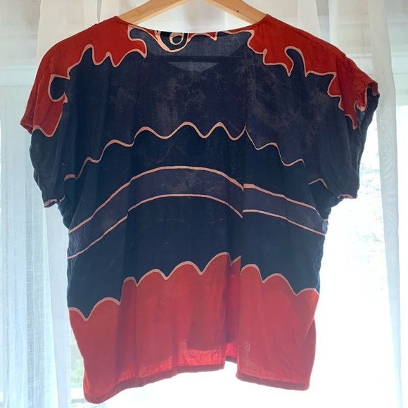 Vintage Silk Crop Top - Picture 3 of 4